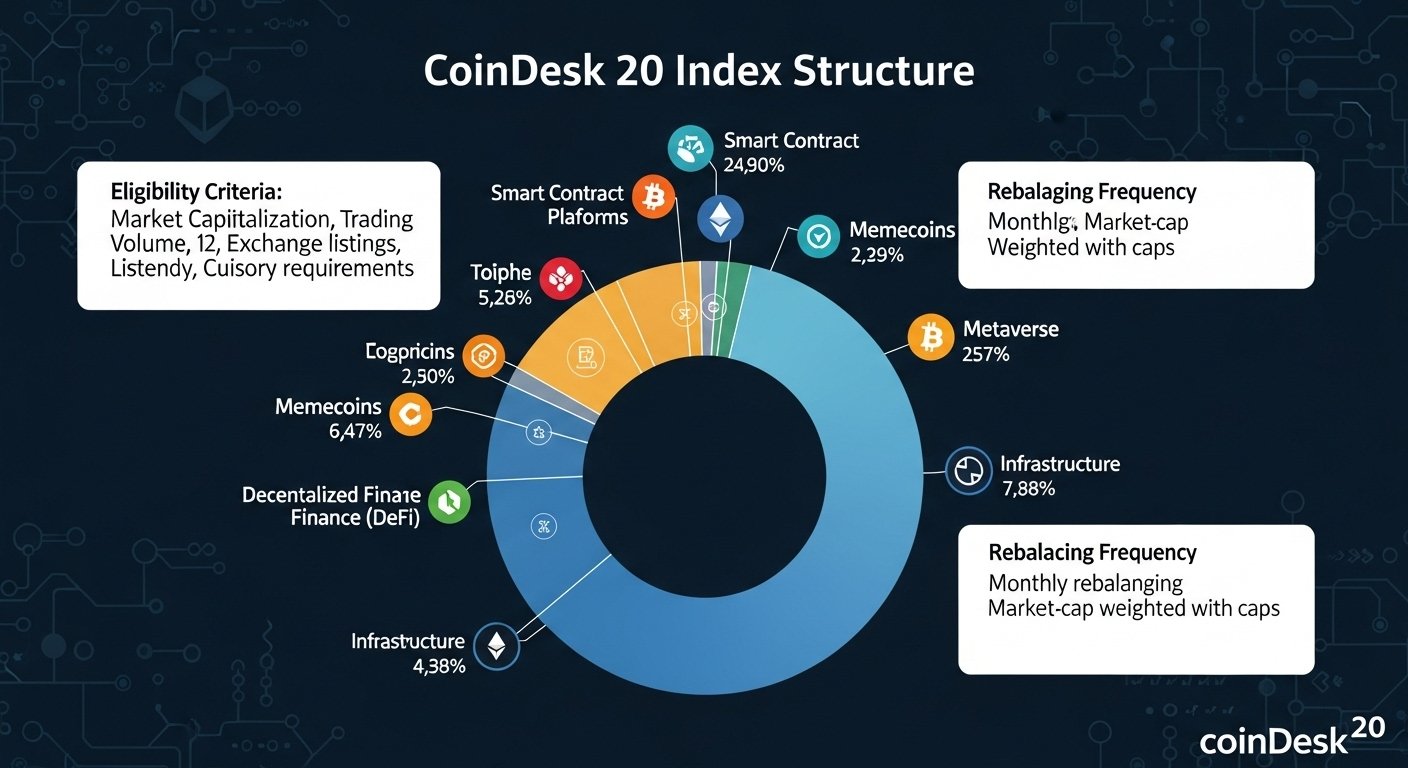 How the CoinDesk 20 index is structured