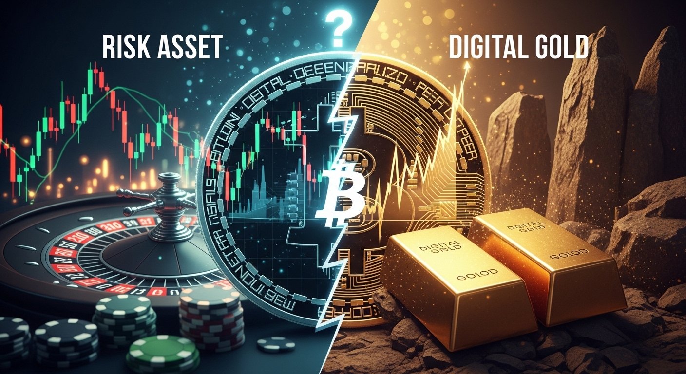 Bitcoin’s Identity Crisis Risk Asset or Digital Gold