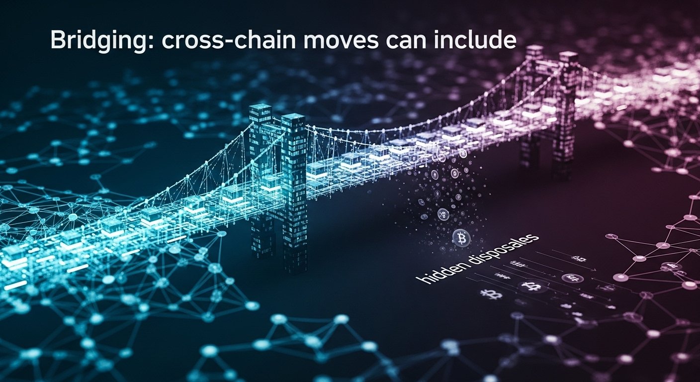 Bridging cross-chain moves can include hidden disposals