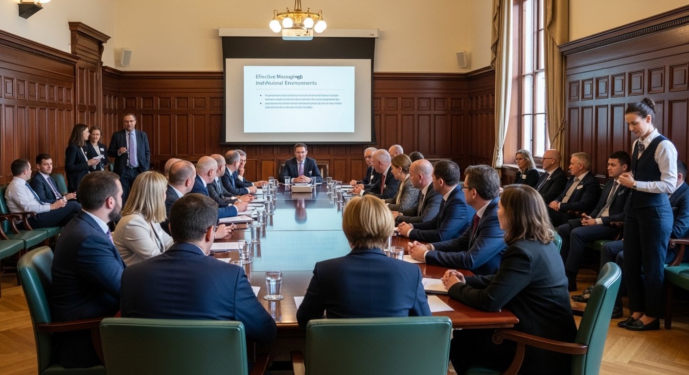 Messaging That Works in an Institutional-Heavy Room