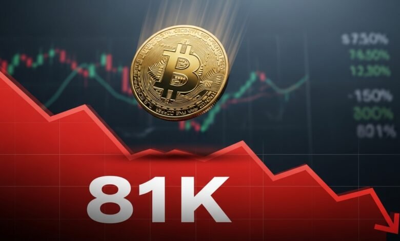 Bitcoin Falls to $81K