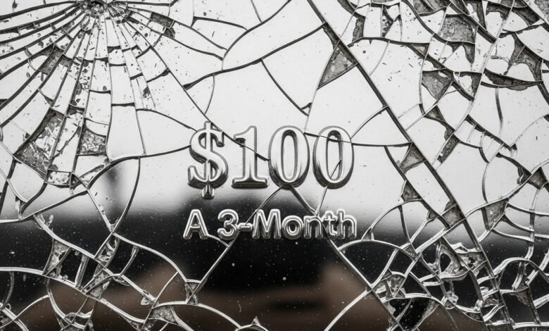 Silver Cracked $100 A 3-Month
