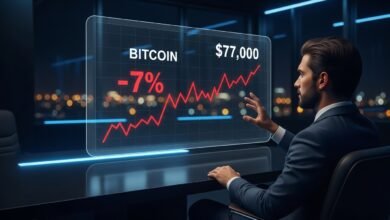 Bitcoin’s 7% Drop to $77K